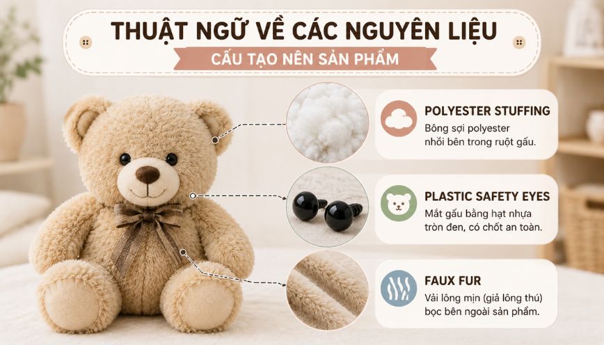 Thuật ngữ về các nguyên liệu cấu tạo nên sản phẩm