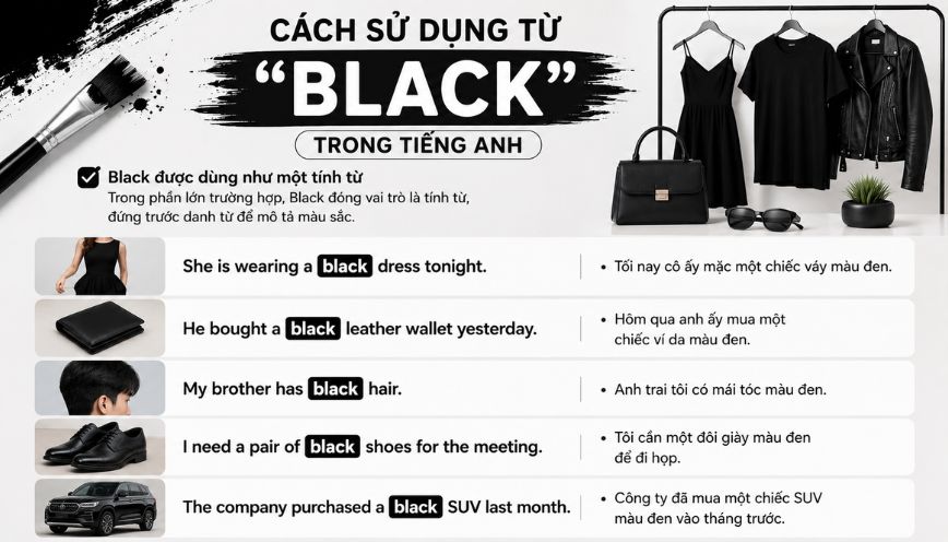 Cách sử dụng từ "Black" trong tiếng Anh