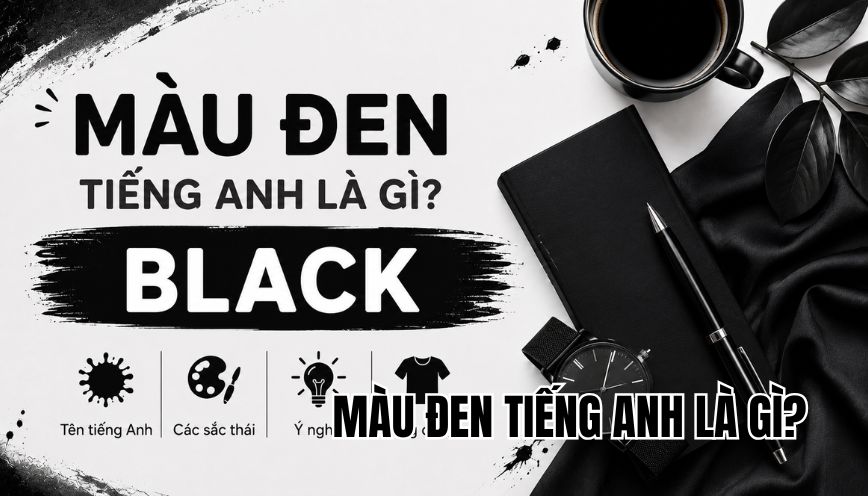 màu đen tiếng Anh là gì