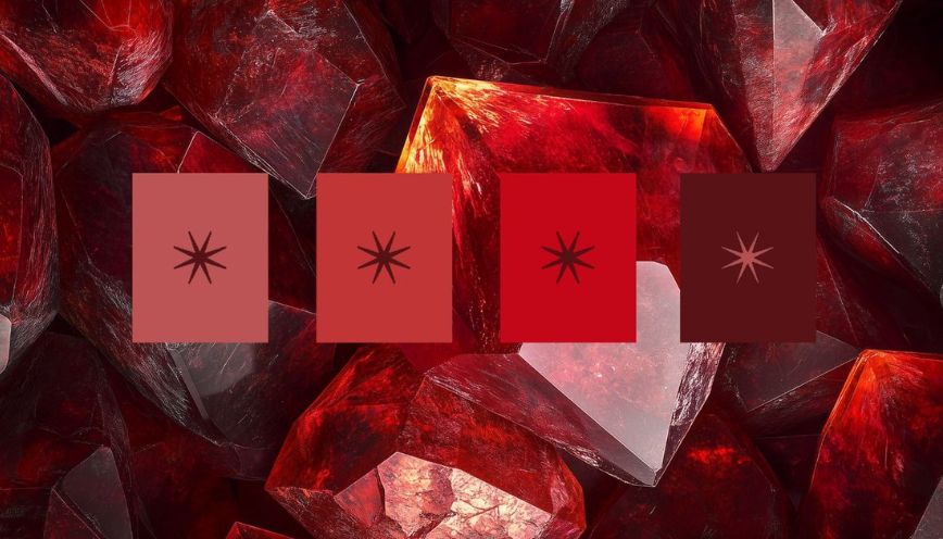 Màu đỏ ruby mang đến sự rực rỡ và lấp lánh của đá quý
