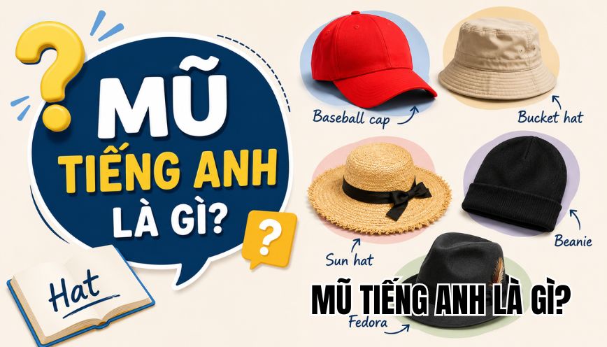 Mũ tiếng Anh là gì
